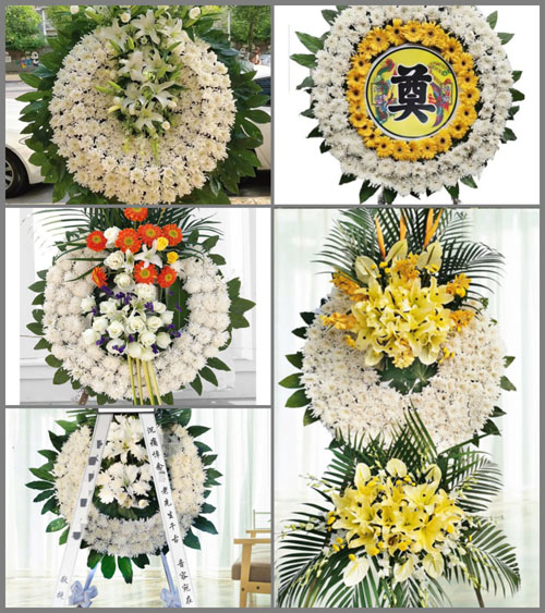 江苏泰州靖江市孤山镇新联村花圈速递